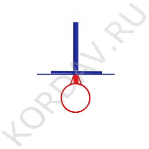 Стойка баскетбольная со щитом и кольцом СИ 6.191 (0)